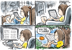 SUMMERTIME READING by Jeff Koterba