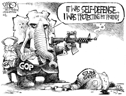 PROTECTING THE NRA by John Darkow