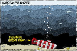 SINKING APPROVAL RATINGS by Wolverton