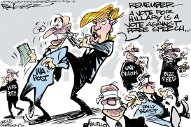 TRUMP SPEECH by Milt Priggee