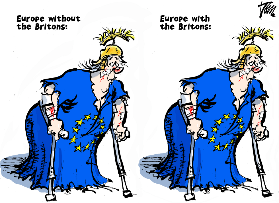  EUROPE WITH AND WITHOUT BRITONS by Tom Janssen