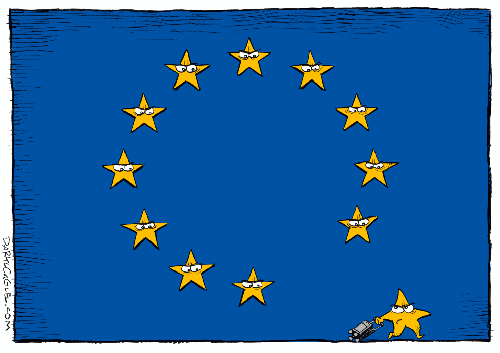  BREXIT EU FLAG by Daryl Cagle