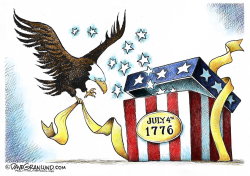 JULY 4TH PRESENT by Dave Granlund