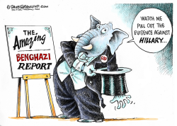 BENGHAZI REPORT AND HILLARY by Dave Granlund