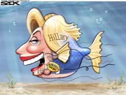 HILLARY GOT AWAY by Steve Sack