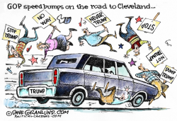 TRUMP AND CLEVELAND by Dave Granlund