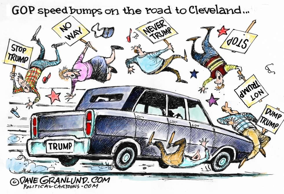  TRUMP AND CLEVELAND by Dave Granlund