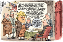 TRUMP FOURTH OF JULY by Rick McKee