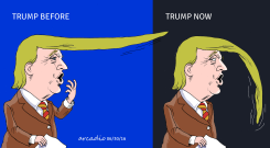 TRUMP YESTERDAY AND TODAY by Arcadio Esquivel