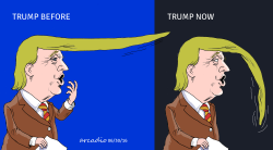 TRUMP YESTERDAY AND TODAY by Arcadio Esquivel