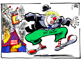 CLOWN BORIS JOHNSON by Tom Janssen