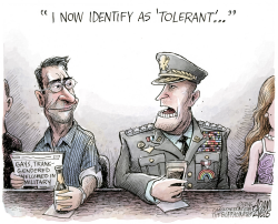 NEW PENTAGON POLICY by Adam Zyglis