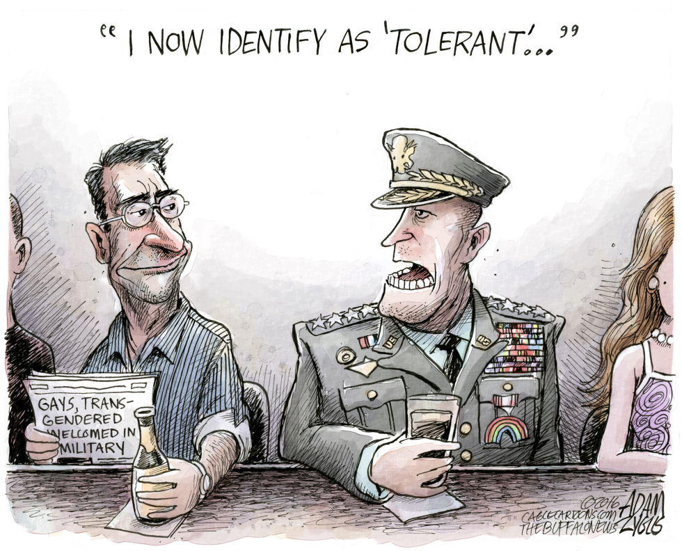  NEW PENTAGON POLICY by Adam Zyglis