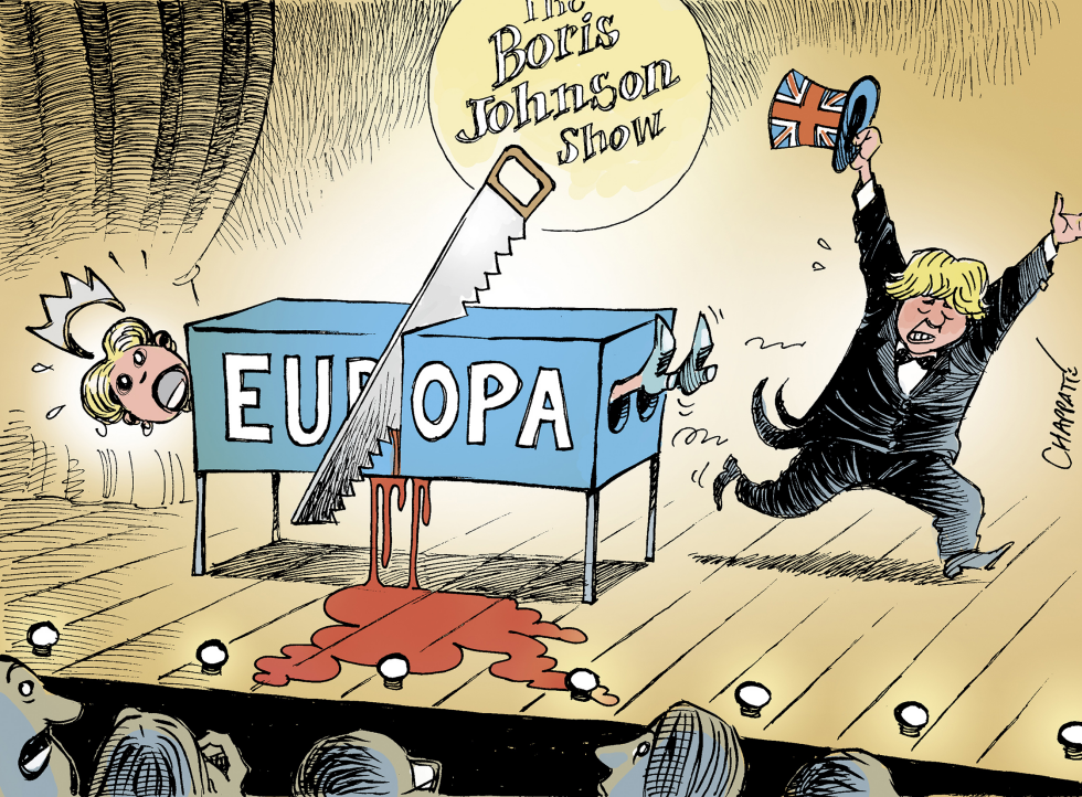  THE BORIS JOHNSON SHOW by Patrick Chappatte