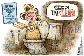 HILLARY CLEAN by Rick McKee