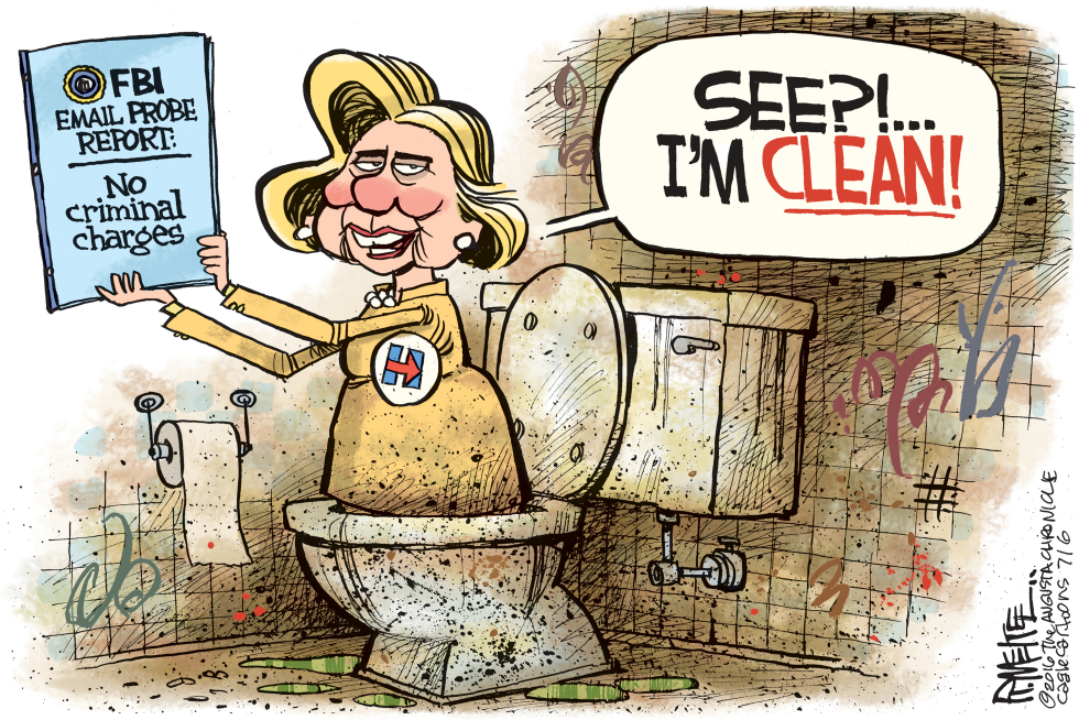  HILLARY CLEAN by Rick McKee