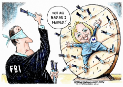 HILLARY AND FBI REPORT by Dave Granlund