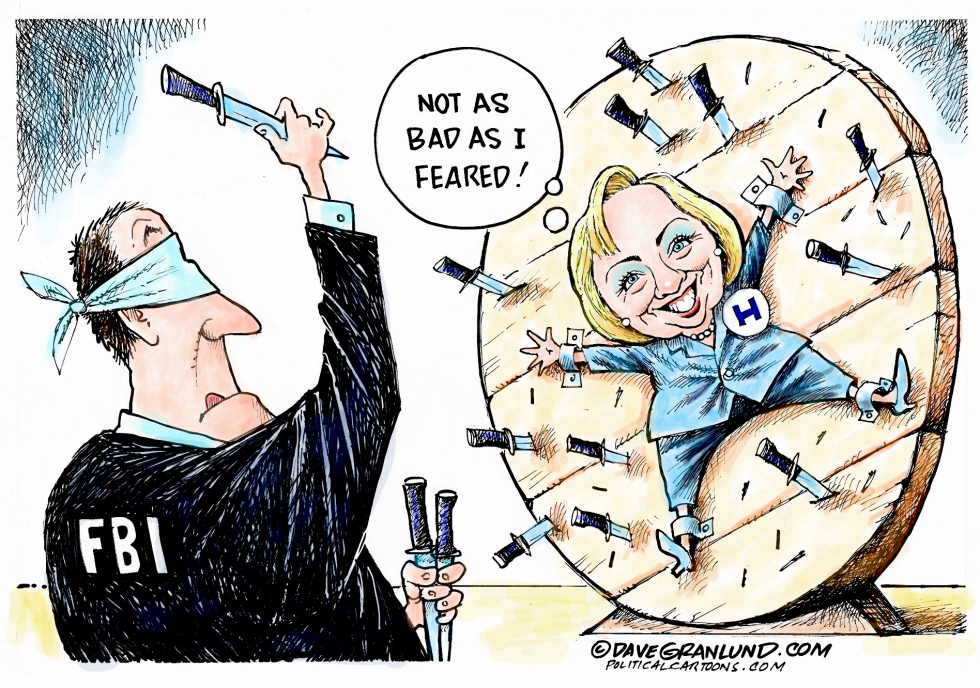  HILLARY AND FBI REPORT by Dave Granlund