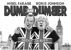 PRO BREXIT POLITICIANS ARE DUMB AND DUMBER by RJ Matson