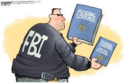 FBI DOUBLE STANDARD by Rick McKee