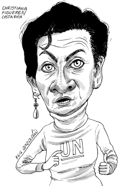 CHRISTIANA FIGUERES COSTA RICA by Arcadio Esquivel