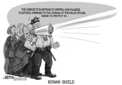 DO-NOTHING CONGRESS USES THE POLICE AS HUMAN SHIELD by RJ Matson