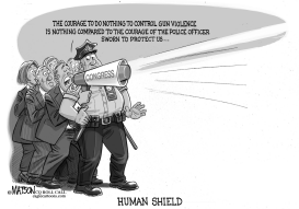 DO-NOTHING CONGRESS USES THE POLICE AS HUMAN SHIELD by RJ Matson