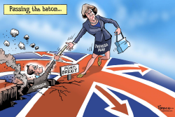 CAMERON PASSES BATON by Paresh Nath