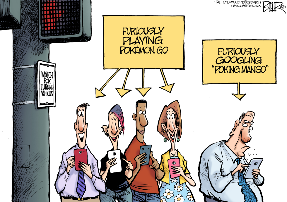  POKEMON GO by Nate Beeler