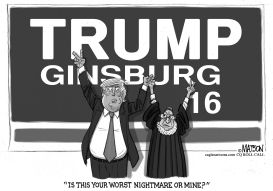 TRUMP GINSBURG BAD DREAM TEAM by RJ Matson