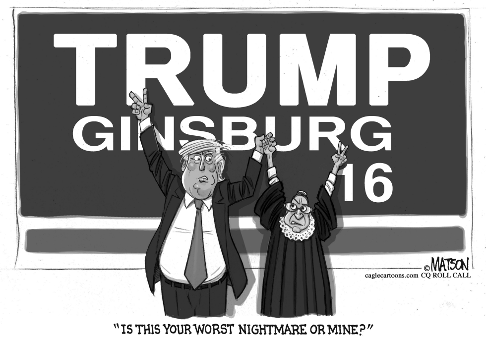  TRUMP GINSBURG BAD DREAM TEAM by RJ Matson