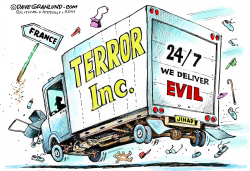 FRANCE TERROR TRUCK by Dave Granlund