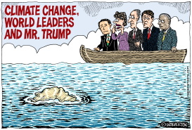 CLIMATE CHANGE WORLD LEADERS AND TRUMP by Wolverton