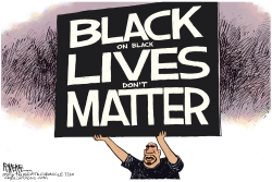 BLACK ON BLACK LIVES by Rick McKee