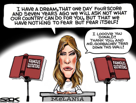 MELANIA DOUBLETALK by Steve Sack