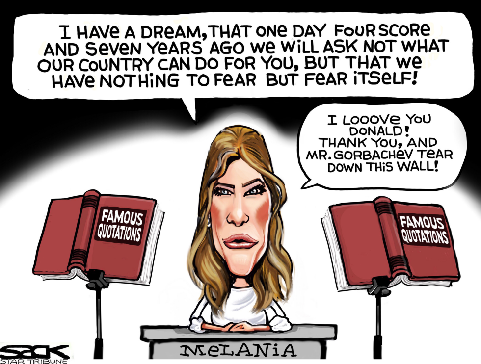  MELANIA DOUBLETALK by Steve Sack