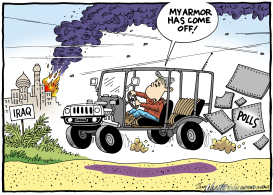 BUSH POPULARITY by Bob Englehart