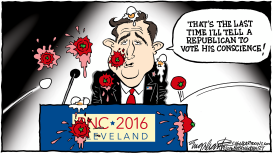 TED CRUZ by Bob Englehart