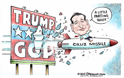 CRUZ PARTING SHOT by Dave Granlund