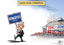 KASICH AND THE CONVENTION by Nate Beeler