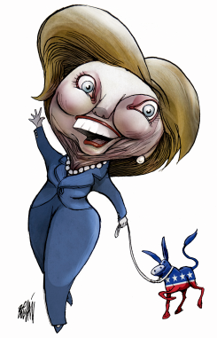 HILLARY CANDIDATA REPUBLICANA by Angel Boligan