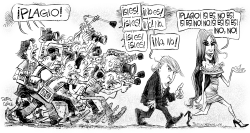 MELANIA TRUMP Y LOS MEDIOS by Daryl Cagle