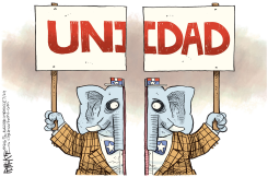 UNIDAD DEL GOP  by Rick McKee