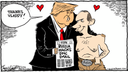 RUSSIA HACKS by Bob Englehart