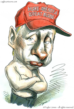 VLADIMIR LOVES THE DONALD  by Taylor Jones