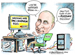 DNC AND RUSSIA HACKING by Dave Granlund