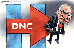 BERNIE BACKSTABBED by Rick McKee