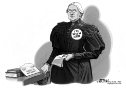 SUSAN B ANTHONY RECEIVES A LETTER FROM THE FUTURE by RJ Matson