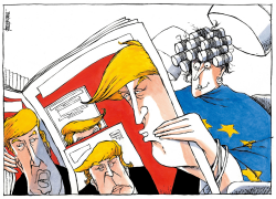 TRUMP AFFECTS XENOPHOBIC EUROPE by Michael Kountouris