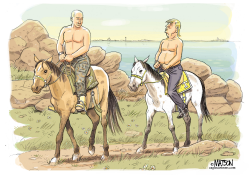 TRUMP SIGUE EL EJEMPLO DEL FORTACHON PUTIN  by RJ Matson